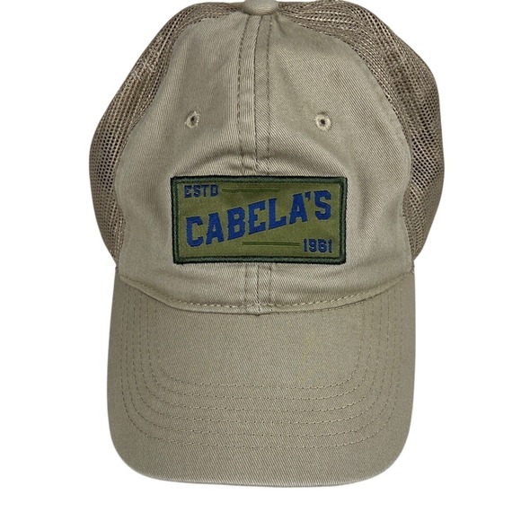 Cabela's Other - Cabela's ESTD 1961 Classic Tan Adjustable Mesh Cap EUC‎